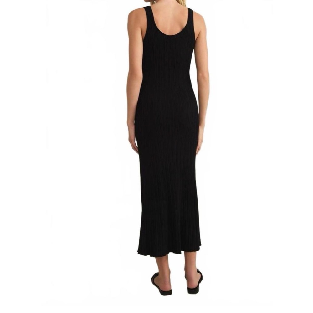 NWT | Z SUPPLY | SALINAS MIDI DRESS IN BLACK | SIZE: L - Picture 5 of 8
